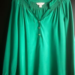 Lilly Pulitzer Vibrant Green Blouse